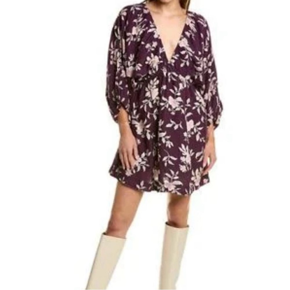 Free People purple floral print dress 💜🪻